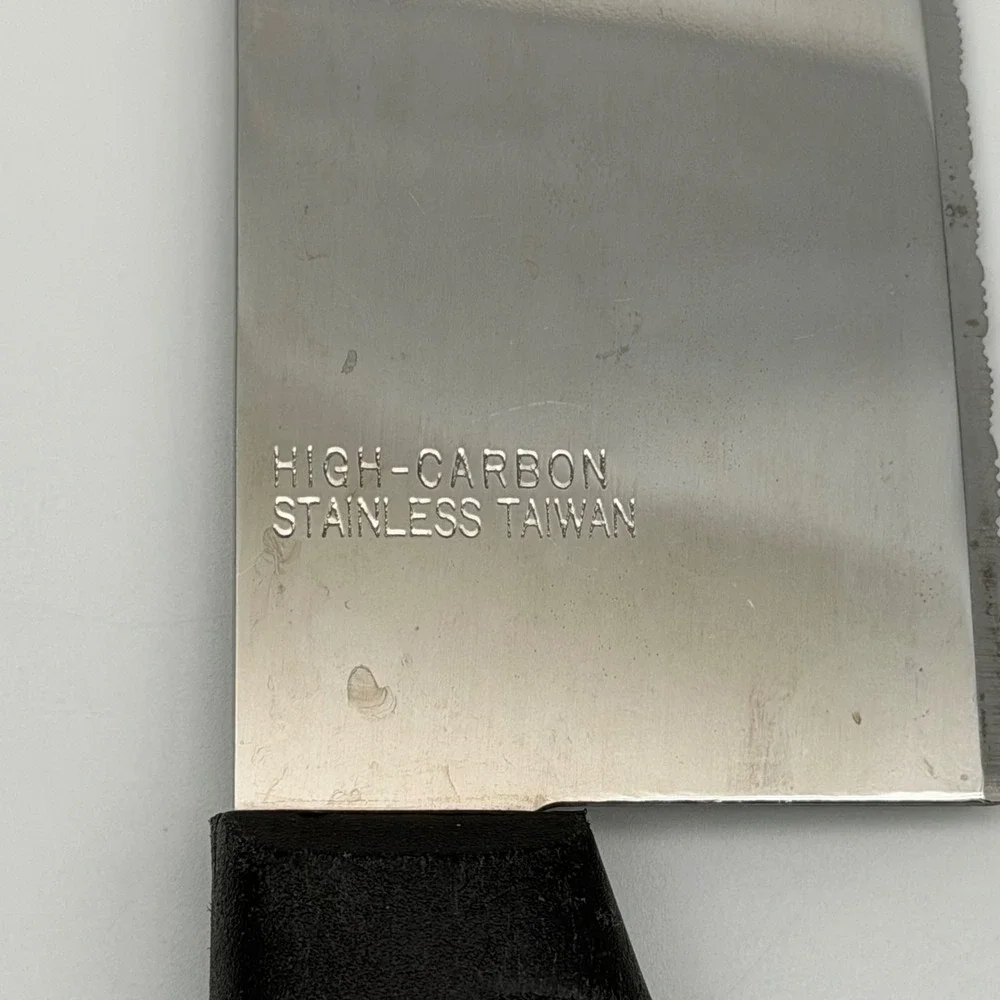 Vintage Ginsu 2000 Serrated Kitchen Chef Knife Stainless Steel 6.5